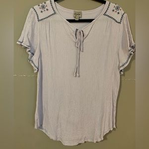 Como Vintage Light Purple Blouse Size Large